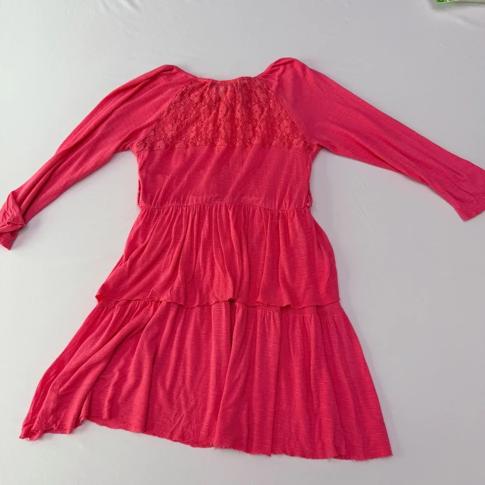 Girls Pink Shirt‎ with Flower Tulle back